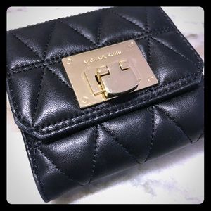 Michael Kors black leather wallet